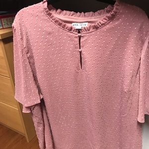 baby pink blouse